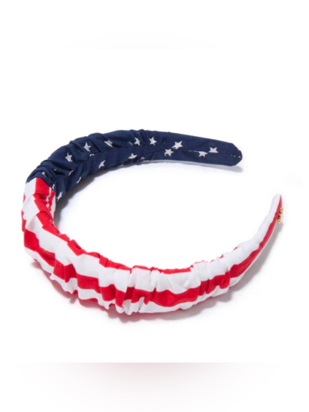 Lele Sadoughi Ruched Stars & Stripes Headband - Navy, Red & White